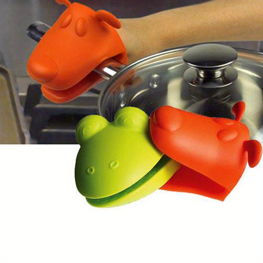 Manoplas y agarradores para horno y barbacoa con silicona reciclada guantes  4pc