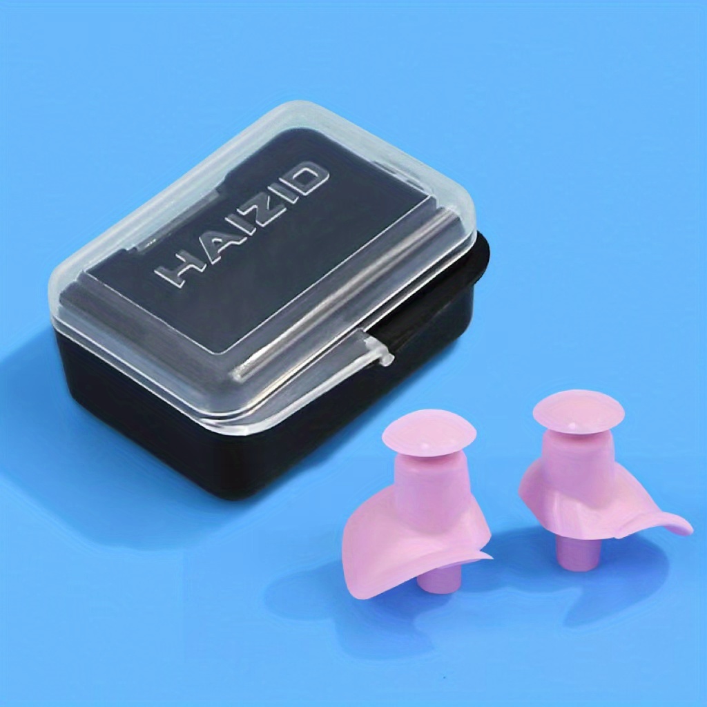 Kit Pince Nez Et Bouchons D'Oreilles Natation 2 Pack | Silicone Réutilisable Avec Boîte De Rangement