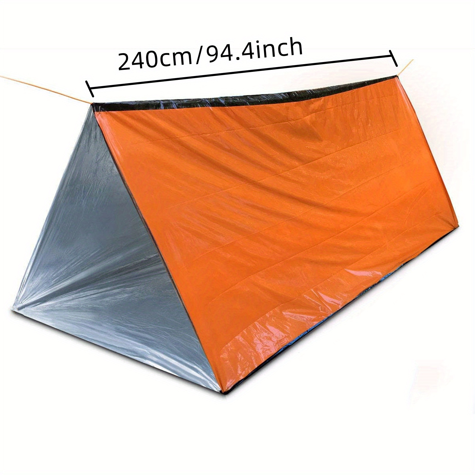 Tente d'urgence 3 pièces/sac de couchage d'urgence/poncho d'urgence, kit de  survie de randonnée étanche pour 2 personnes, tente d'étagère portable  coupe-vent et étanche à l'humidité pour le camping et la randonnée en