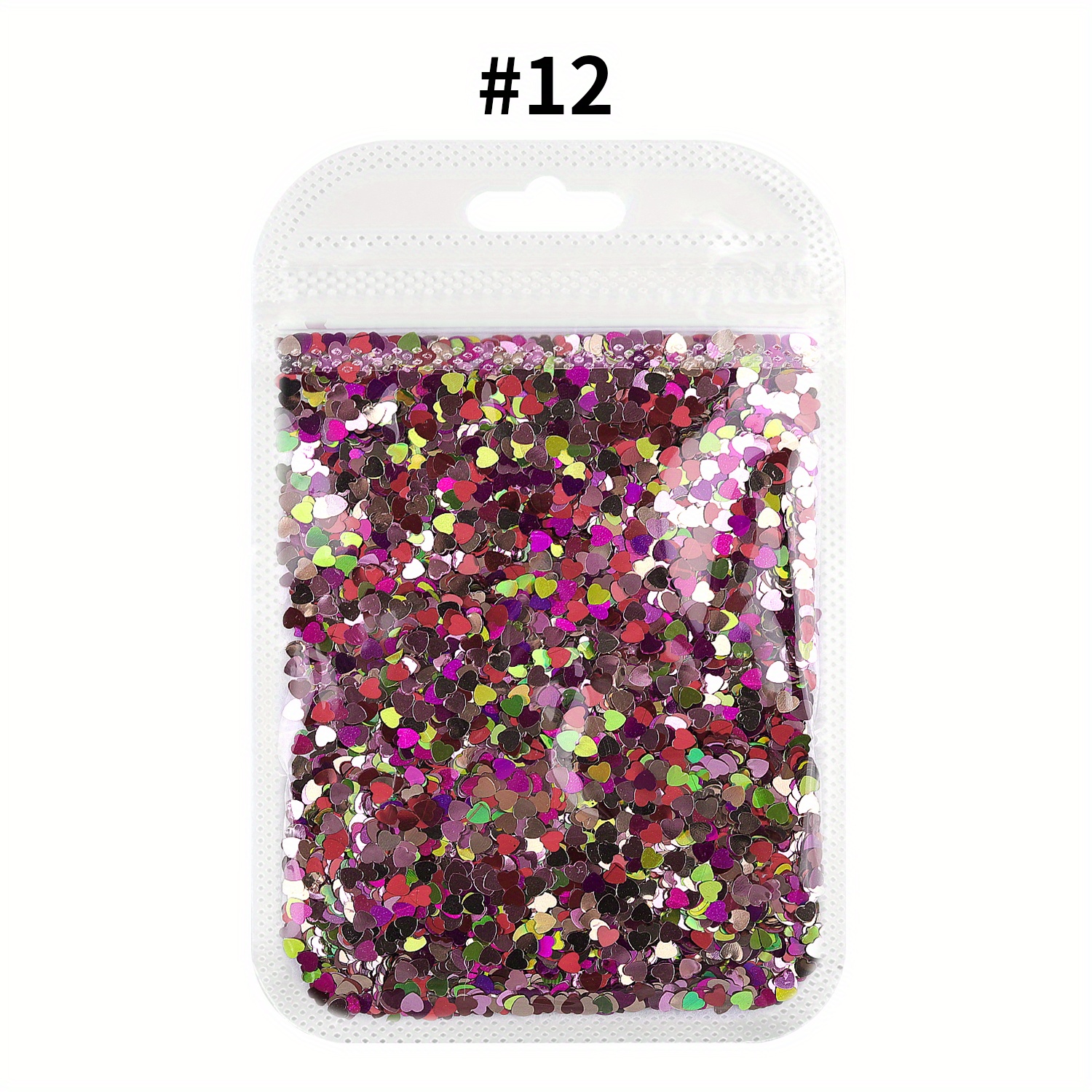 LoveOurHome 60g Valentine Holographic Heart Chunky Glitter Flakes Resin  Accessories Craft Supplies Hearts Shapes Glitter Sequins Confetti Acrylic  Nails Art Decor (Heart)