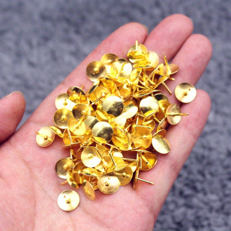 Gold Gold Pushpins Gold Thumb Tacks Office Thumb Tacks for Cork
