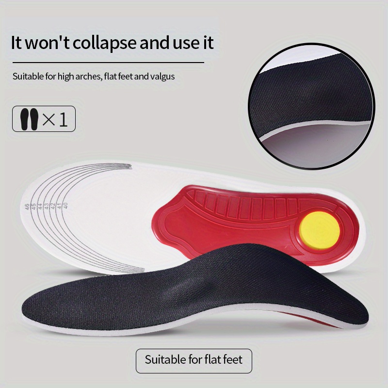 Premium Orthotic High Arch Support Insoles Gel Pad 3d Arch Temu