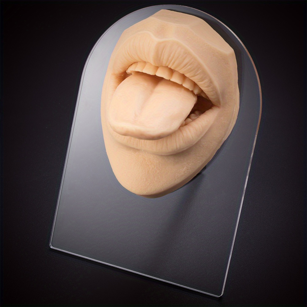 Soft Silicone Body Part Model Human Ear Mouth Eye Tongue - Temu