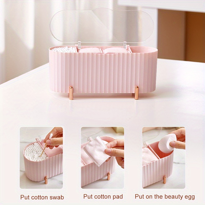 Transparent Double lattice Cotton Swab Box Dust proof Dental - Temu