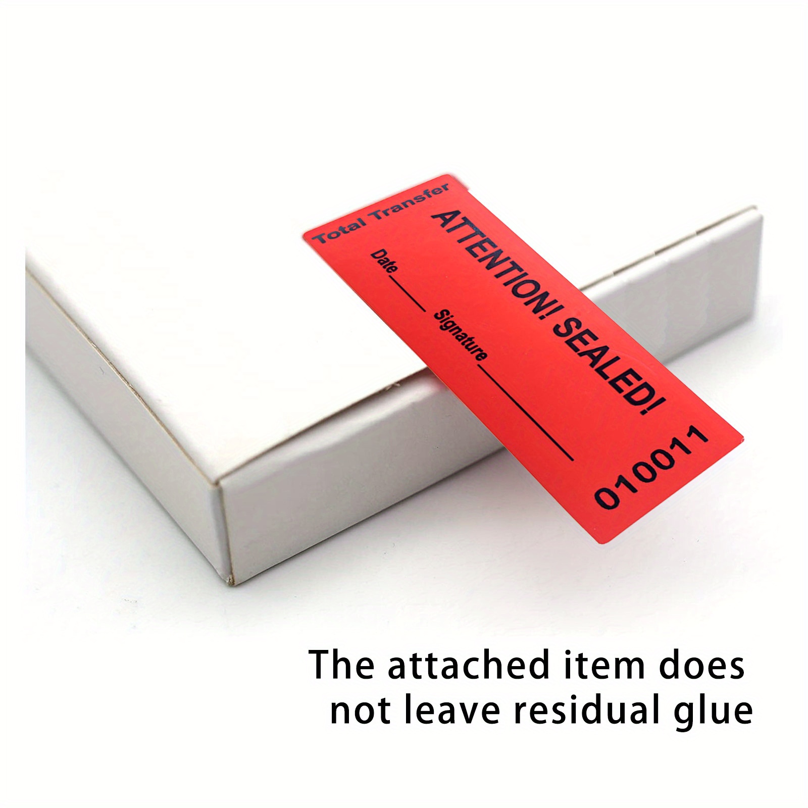 100 Total Transfer Tamper Evident Security Void Stickers/ Temu New