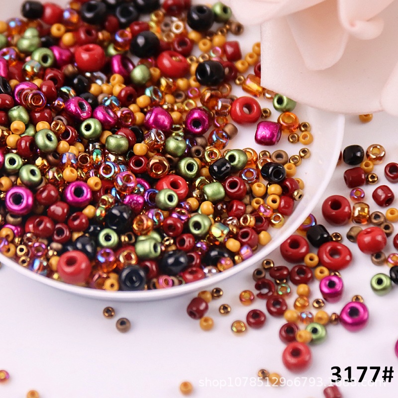 Mix Color Cream Glass Seed Beads Jewelry Making Diy Fashion - Temu