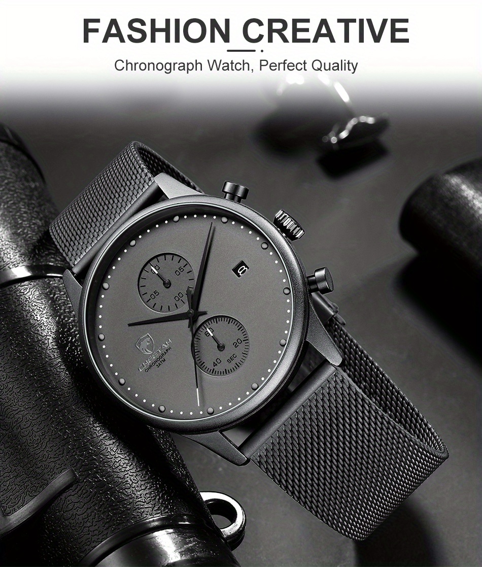 New CHEETAH Brand Chronograph Quartz for Men from
