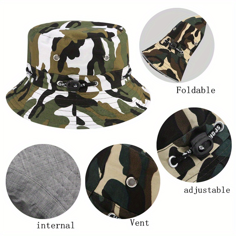 Adult Style Basin Hat Outdoor Sunshade Camouflage Hat Classic Style Fishing  Hat Worker Hat Ideal Choice For Gifts - Jewelry & Accessories - Temu United  Kingdom