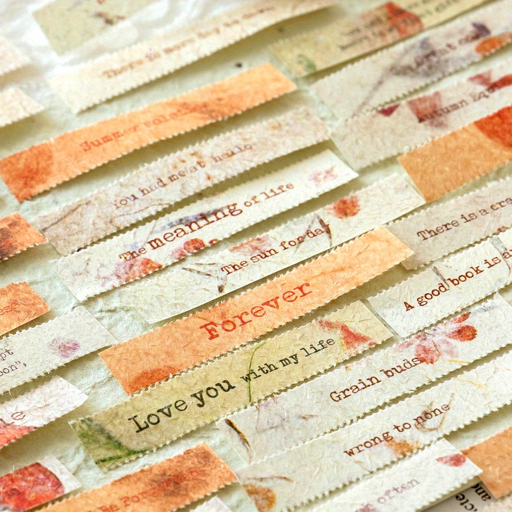 Vintage English Sentence Scrapbooking Paper Aesthetic Temu