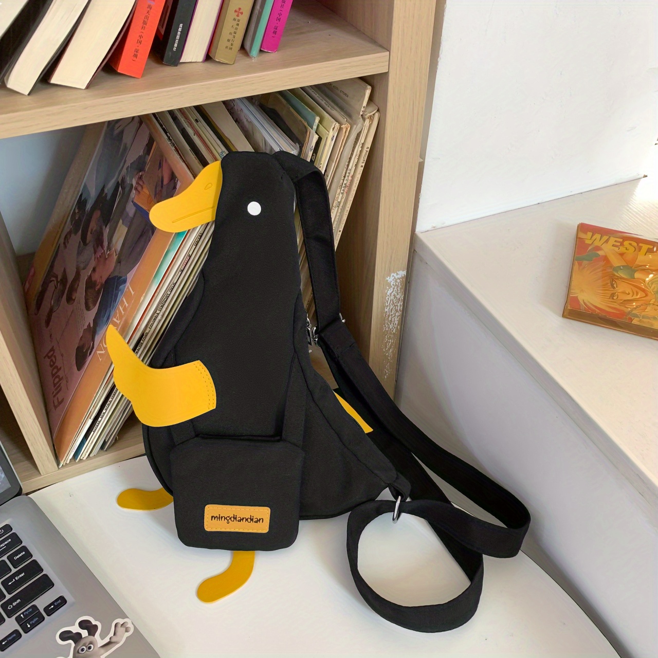 Duck Design Crossbody Bag, Kawaii Cartoon Fanny Pack, Girls Cute Nylon  Chest Purse - Temu