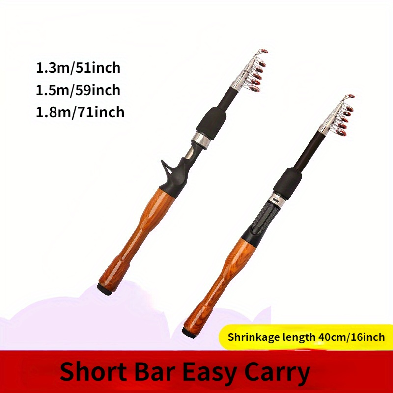 Portable Gun Handle Ultra short Mini Sea Pole Straight - Temu