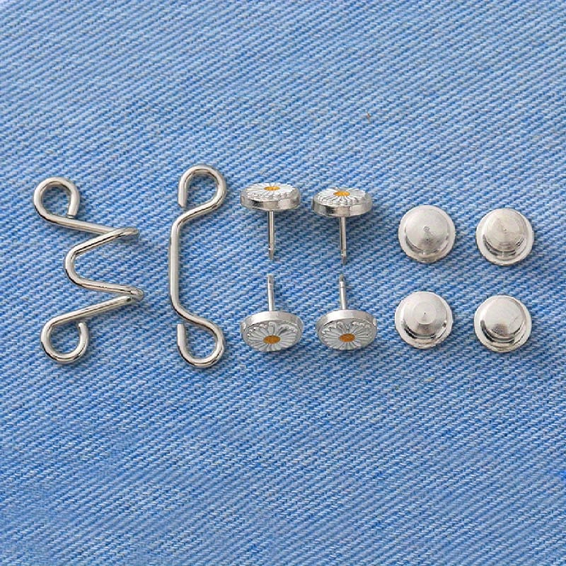 Detachable Metal Pins For Pants,Button, Pin, Diy Waist Tensioner, Clothing Button,  Sewing Tool