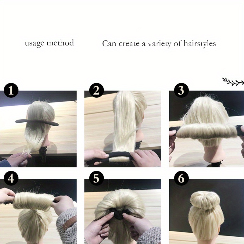 Sponge Donut Twister Bun Maker Foam Temu