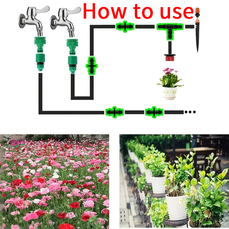 Hose Connector Hose Dripper Water Tee Connector Plastic Temu