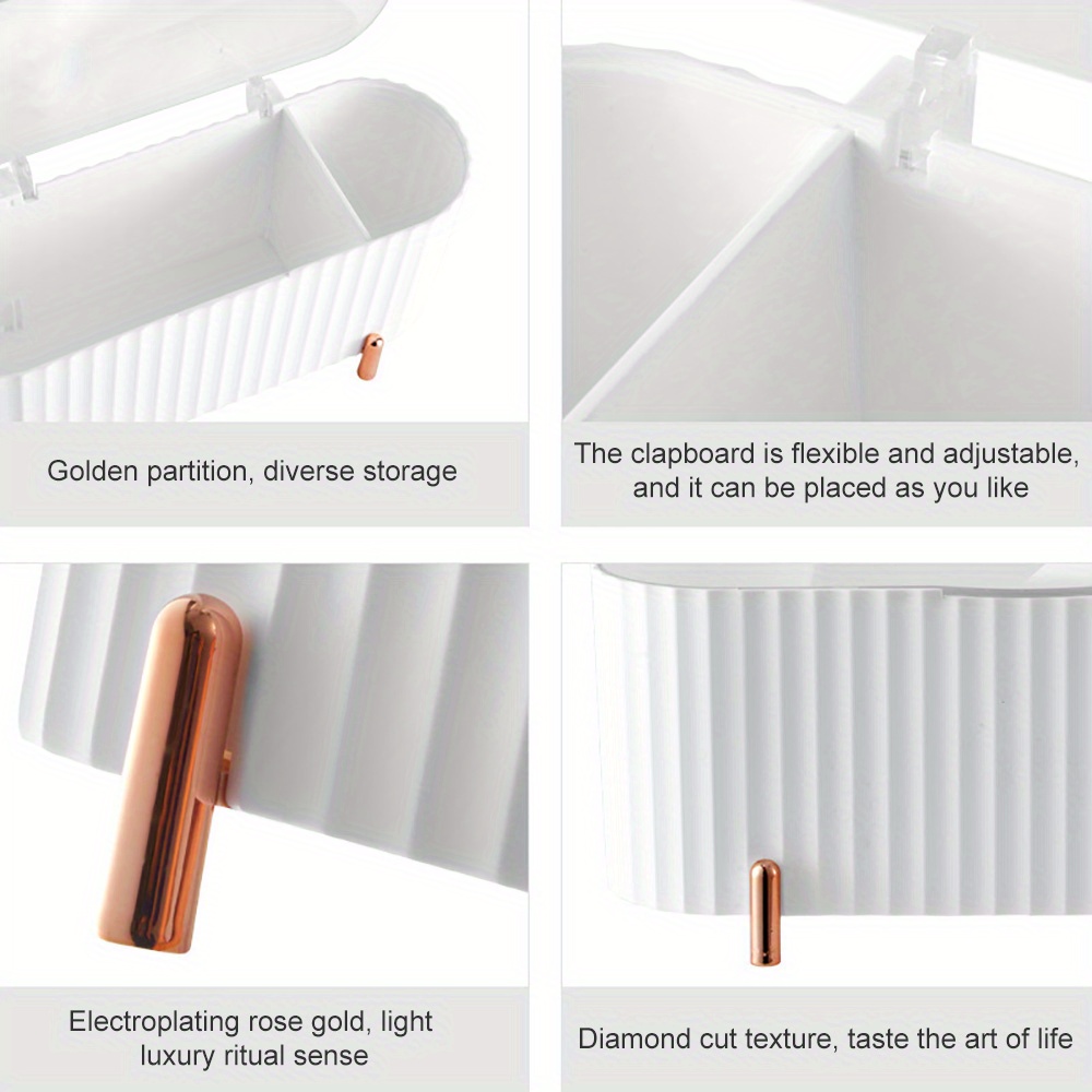 Cosmetic Cotton Storage Box Cotton Pads Holder Transparent Temu