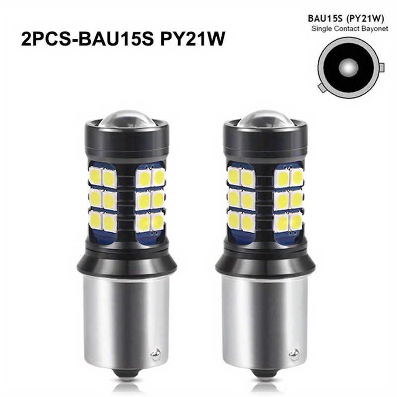 Comprar 2 uds coche LED señal de giro 144SMD Canbus 1156 BA15S P21W BAU15S  PY21W T20 7440 W21W P21/5W 1157 BAY15D bombilla de freno para automóvil sin  errores 12v