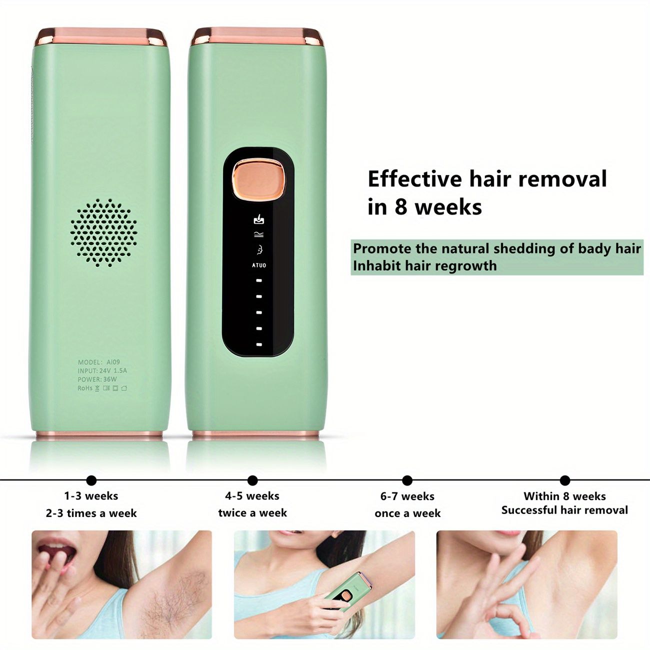Ipl Hair Removal Device For Body Face Hair Removal For Women Men Effective  Portable Travel Home Use | Today's Best Daily Deals | Temu