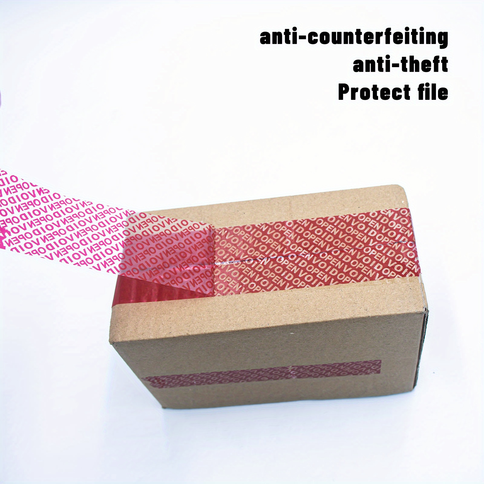 Tamper Tape Red Tamper Evident Security Seals Tape Transfer Temu New