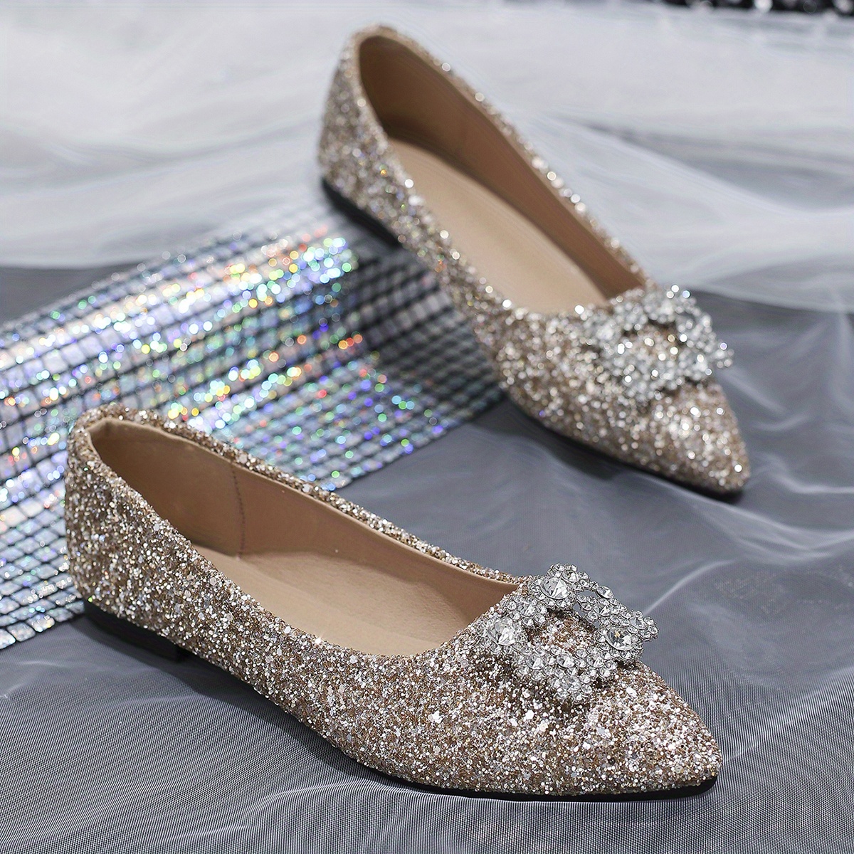 Flat pointed outlet wedding shoes