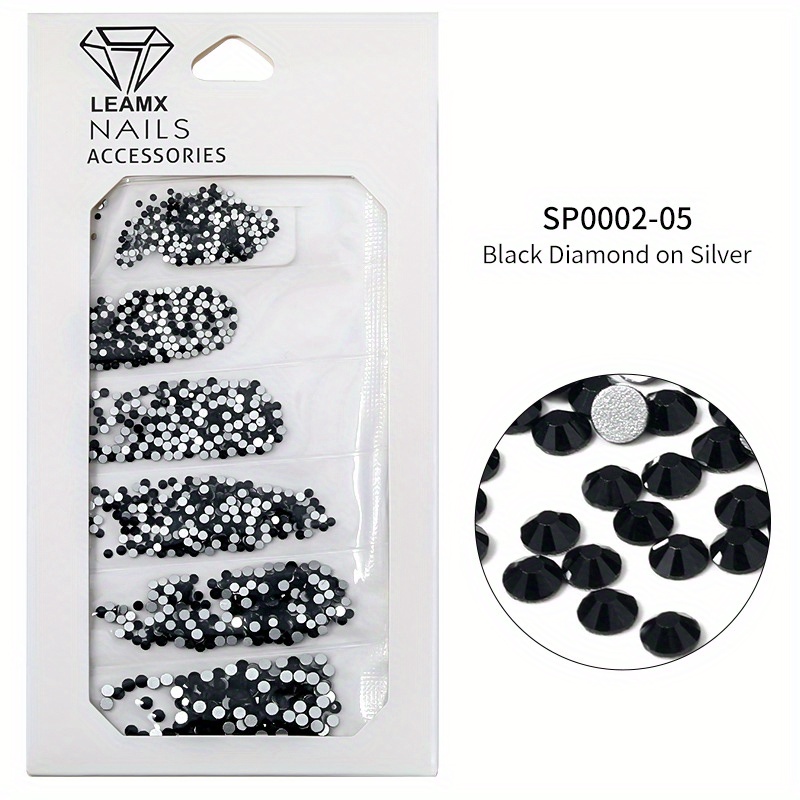 6 Grid Rhinestone Nail Stickers for DIY Nail Decor