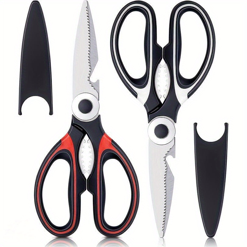 Kitchen Scissors 2 Pack Kitchen Shears All Purpose Heavy Duty Dishwasher  Safe Multipurpose Utility Sharp Scissors for Food, Meat, poultry, Vegetable