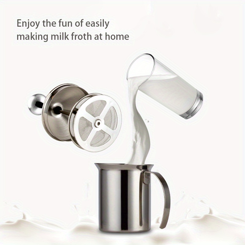 Milk Boss Espumador de leche para café, juego completo de regalo de café  con soporte ultra mejorado, fabricante de espuma de mano, mezclador de