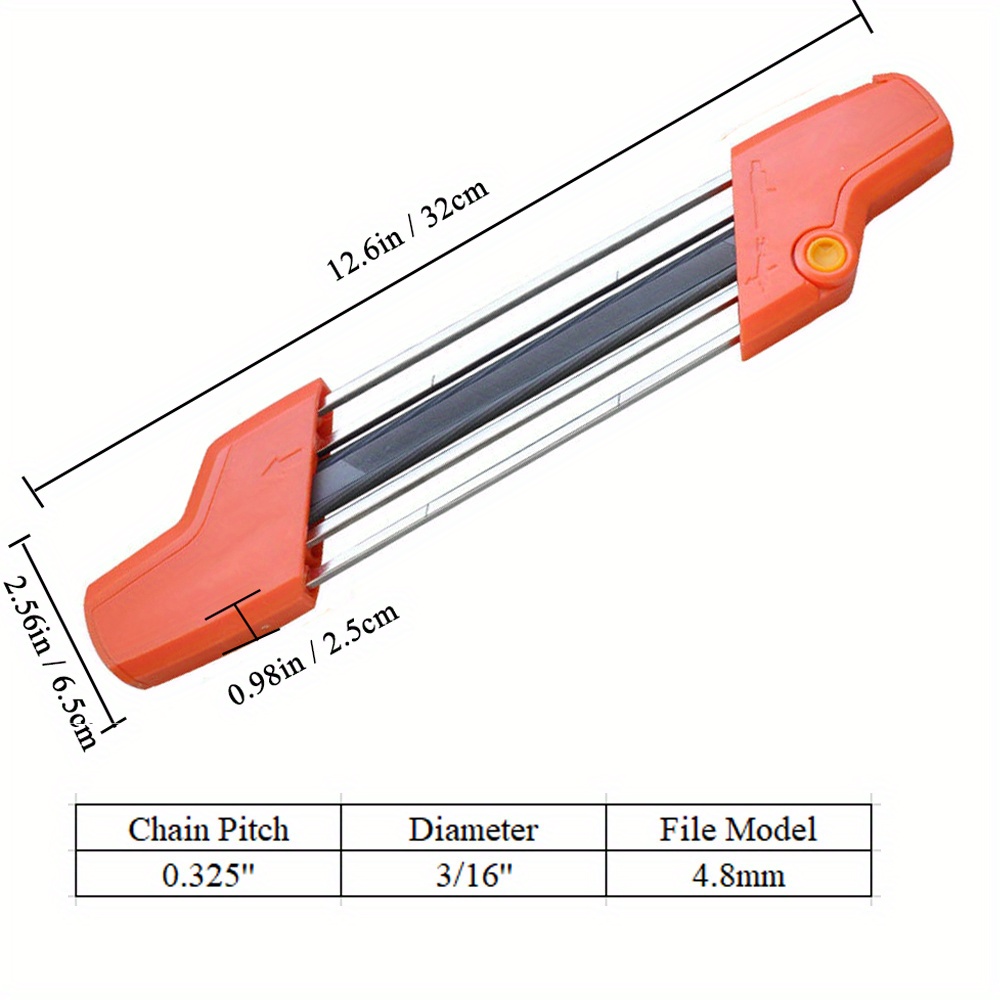 STIHL Porte-lime 2 en 1, 4.0mm, pour pas 3/8 po (petite chaine