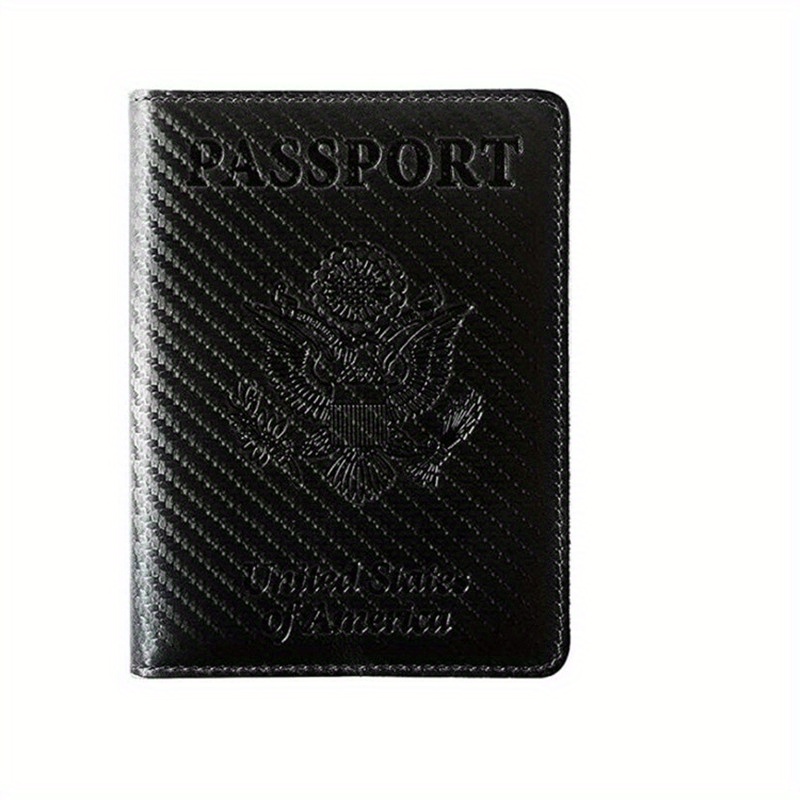 Funda de Cuero para Pasaporte Soporte para la Vacuna Cartera Bloqueo  Tarjeta ID