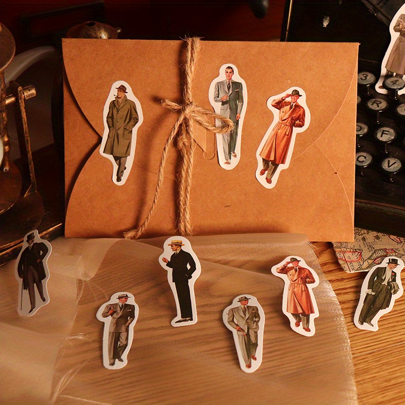 Vintage Retro Character Stickers Perfect Bullet Journals Temu