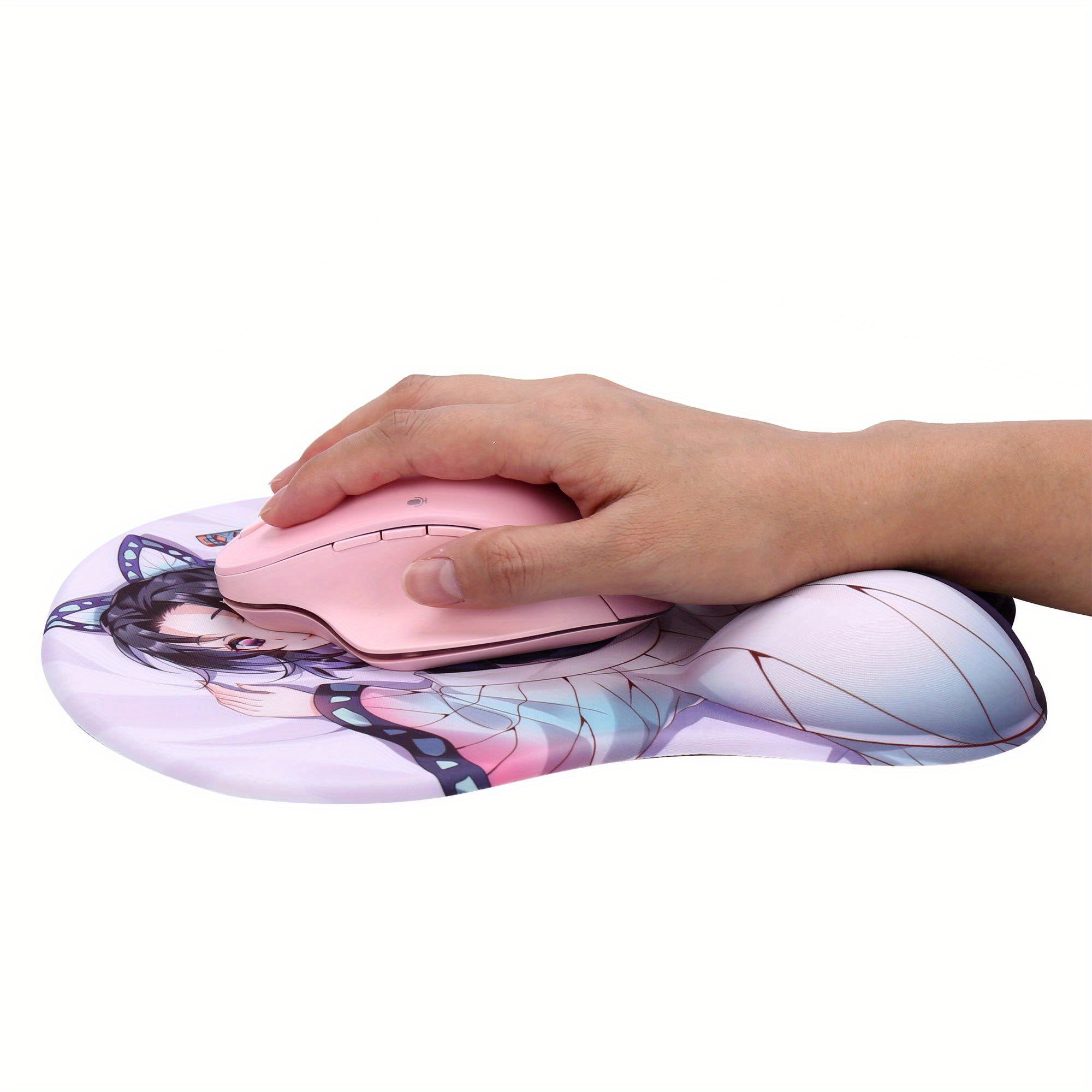 Cute Comfortable Girl 3d Anime Mouse Pad Wrist Rest Office Temu
