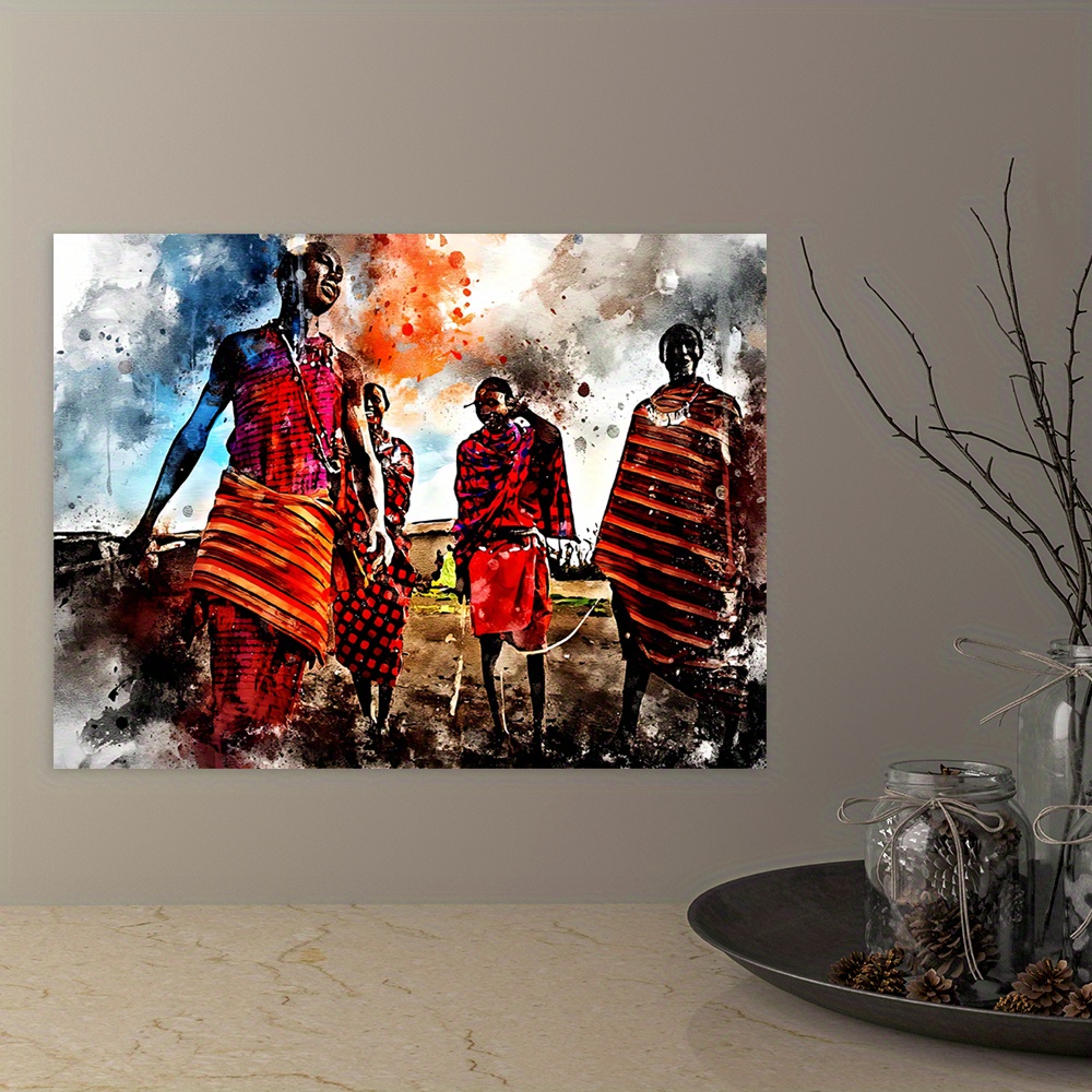 Canvas Wall Art Mural Abstract Hd Prints African Primitive - Temu ...