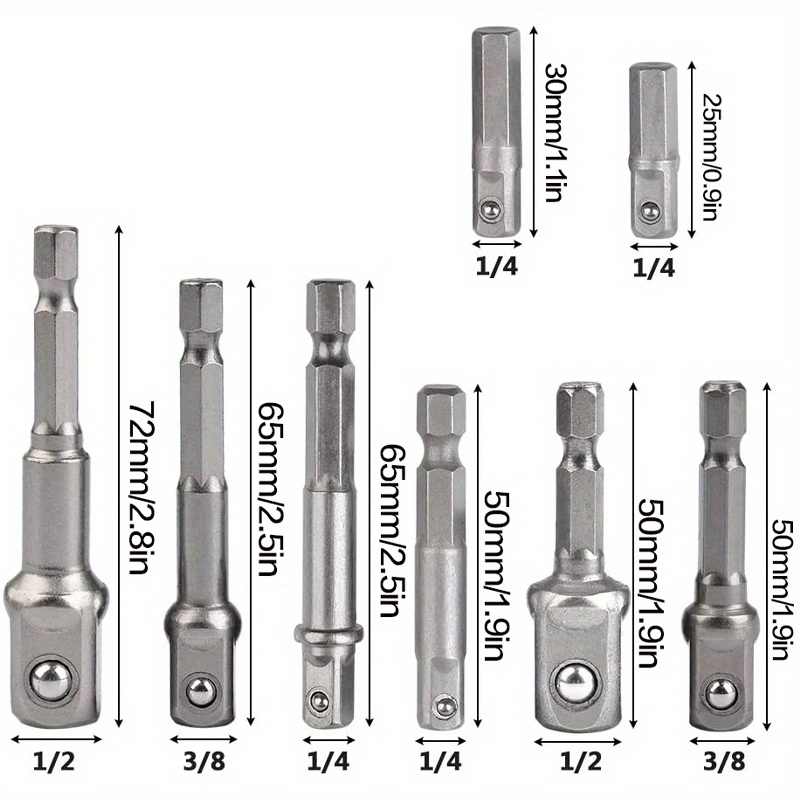 Horn Drill Socket Adapter Impact Drill Extension Bits Socket - Temu