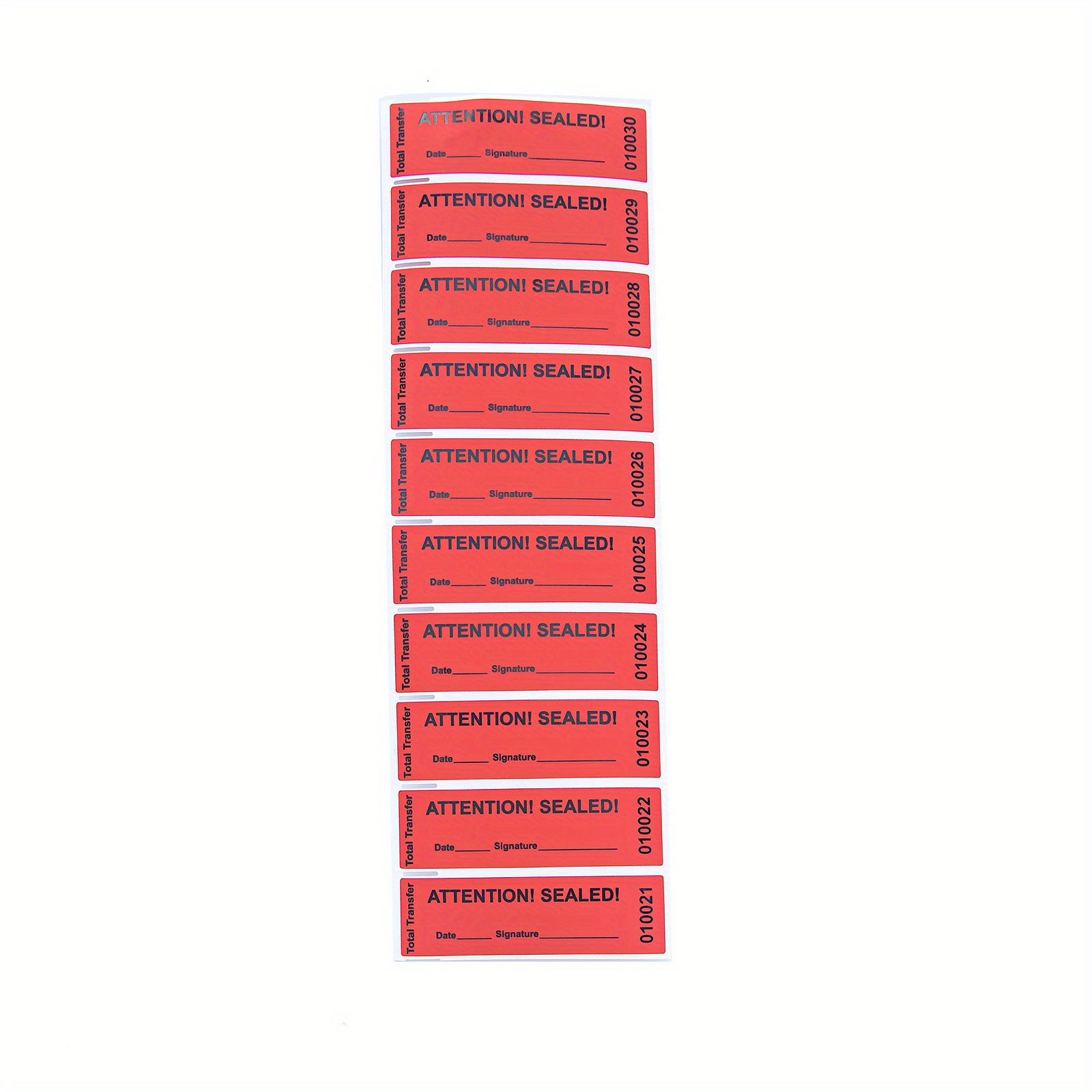 100pcs 100 Total Transfer Tamper Evident Security Warranty Void Stickers Labels Seals Red 1 X 3