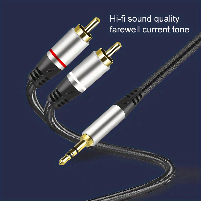CAR AUX CORD AUXILIARY 3.5MM AUDIO JACK CABLE CELL MP3 STEREO 12 FT MALE 2  MALE 