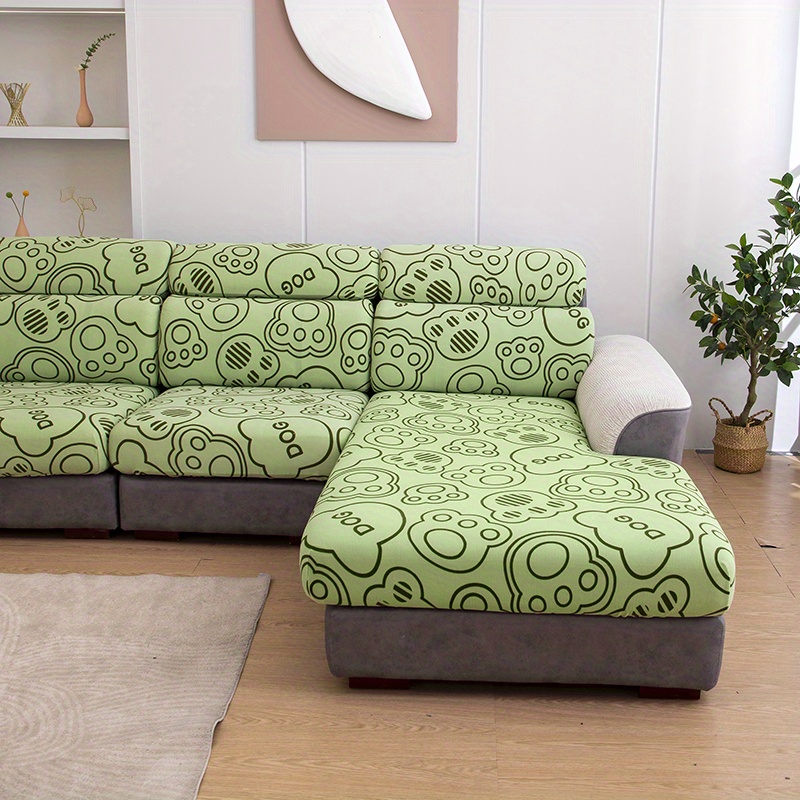1pc Bärenpfotenmuster Stretch Couch Kissenbezug, für Sofa