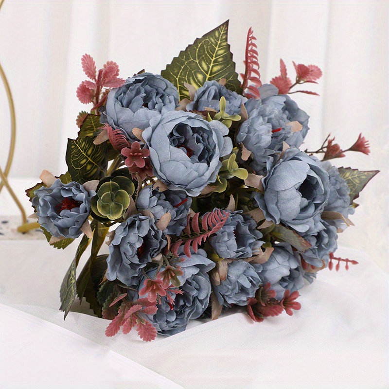 1pc Artificial Wedding Flower Bouquet Faux Flower Realistic Simulation
