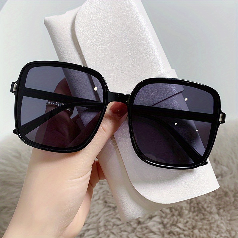 Candy Color Hip Hop Sunglasses Large Frame Square Sunshade Sunglasses Women  Gradient Color Vintage Punk Driving Eyewear - Temu