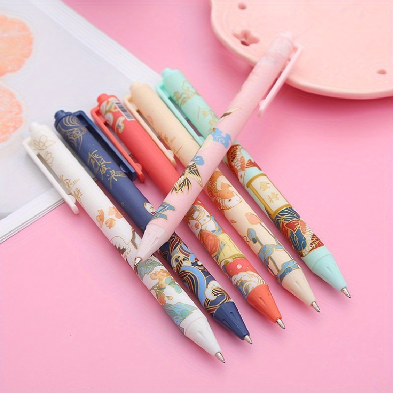 Cartoon Animal Ball Pen Cute Gel Pens - Temu