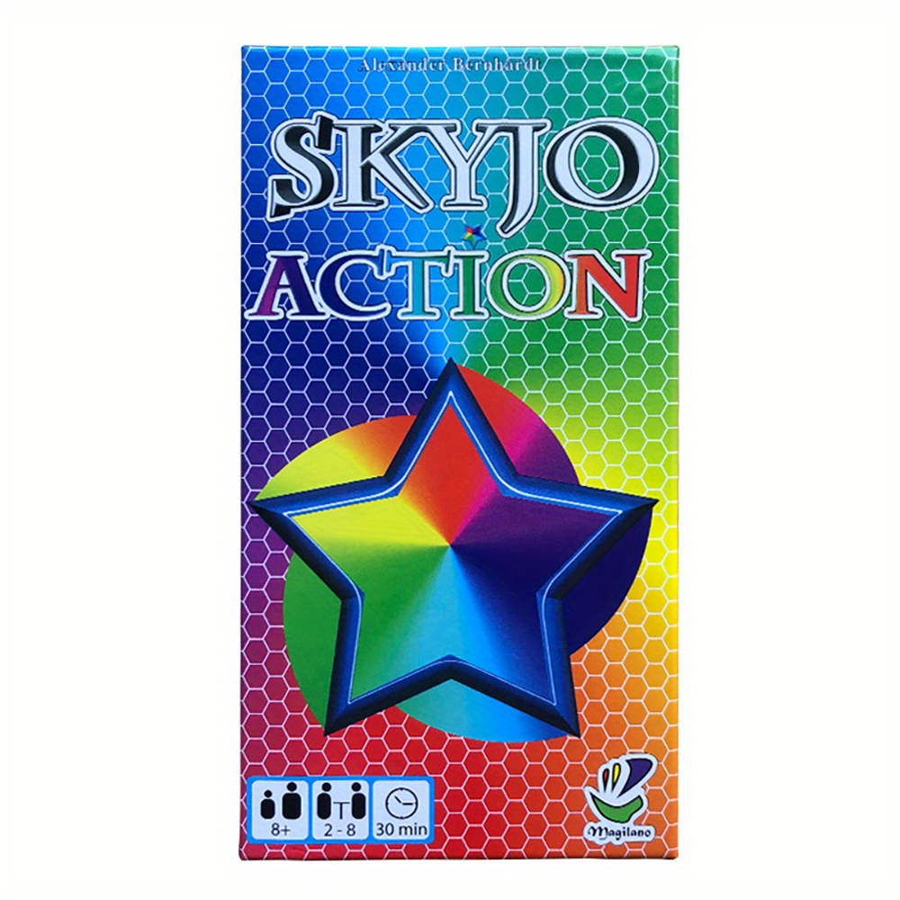 1 Carte De Jeu «skyjo Card Game» Pour Réunions De Famille, Jeux De Cartes  Amusants Pour Les Vacances, Party Board Games, Mode en ligne