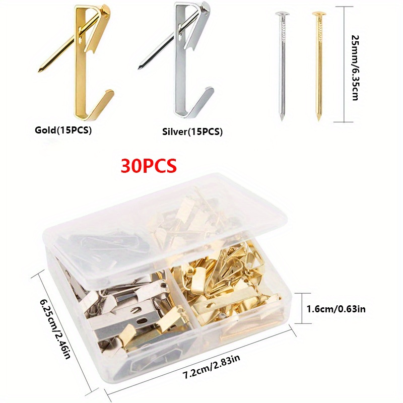 Heavy Duty Picture Hooks Nails Picture Hanger Kit - Temu Canada