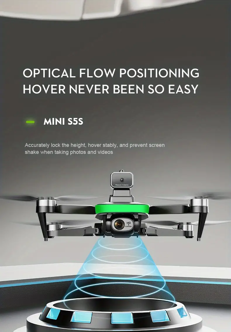 ls s5s brushless foldable drone with dual camera hd fpv obstacle avoidance optical flow positioning 90 ajustable lens 360 flip includes carrying case gift for boys and girls details 11