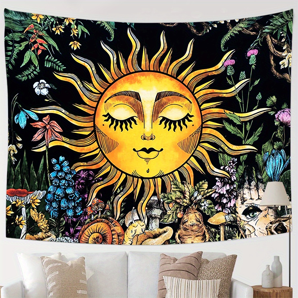 Sun discount face tapestry