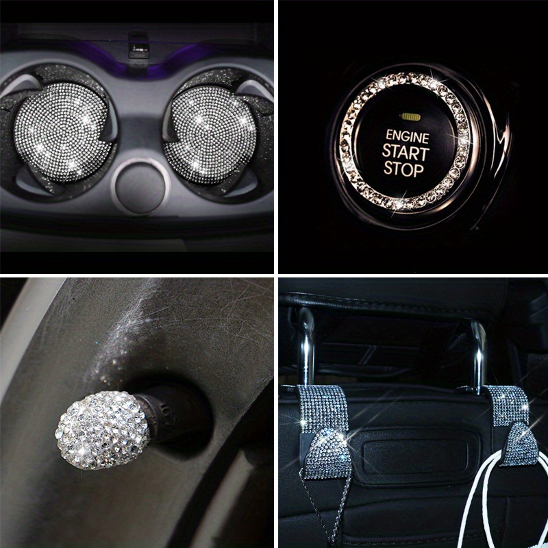 18 Teile/satz Licht Luxus Heißer Künstliche Diamant Auto Innen Set
