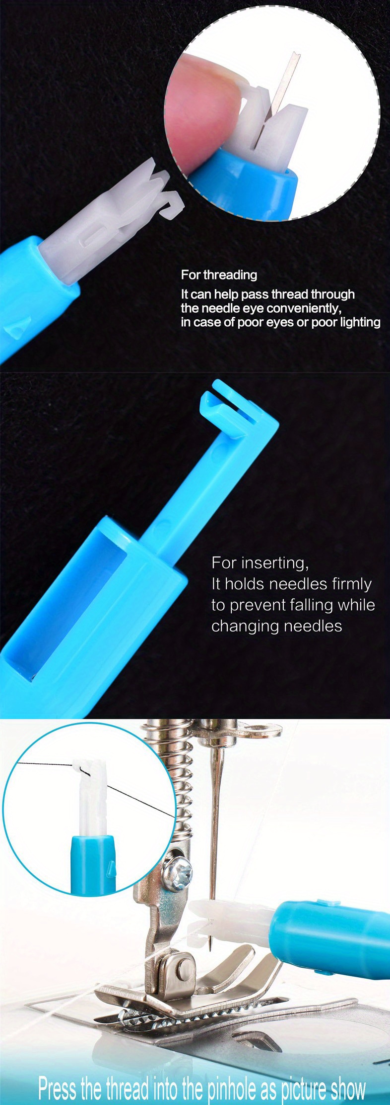 1pc Sewing Machine Accessories Needle Changer Automatic Needle