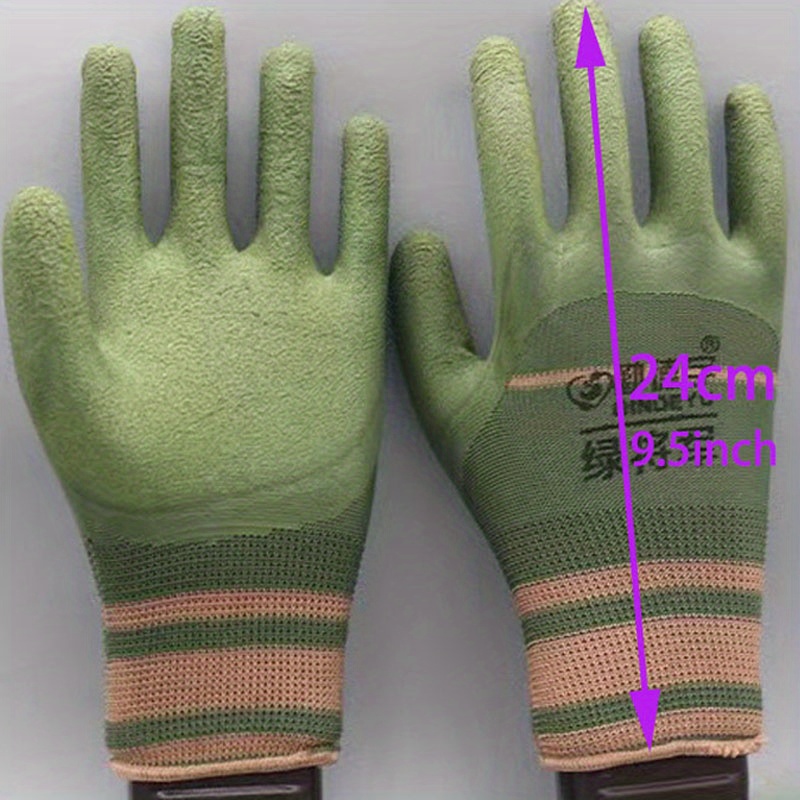 Gardening Gloves For Men And Women Breathable Rubber Coated - Temu