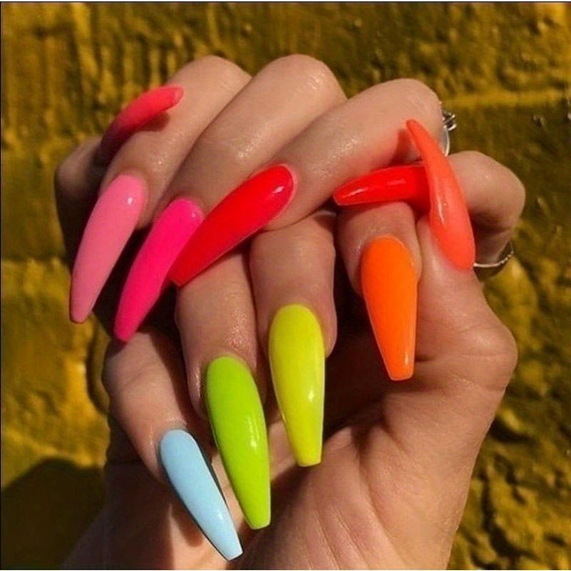 Neon Phosphor Powder Nail Glitter Powder Dust Luminous - Temu