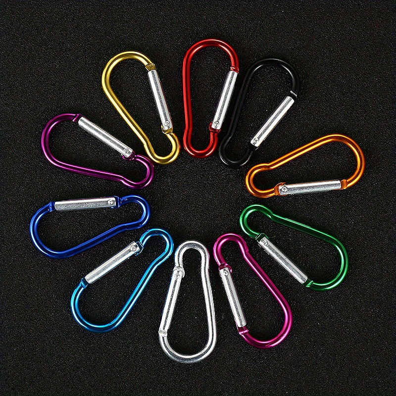 10pcs Carabiner Clip, Small Carabiner Keychain, Camping Hiking Hook