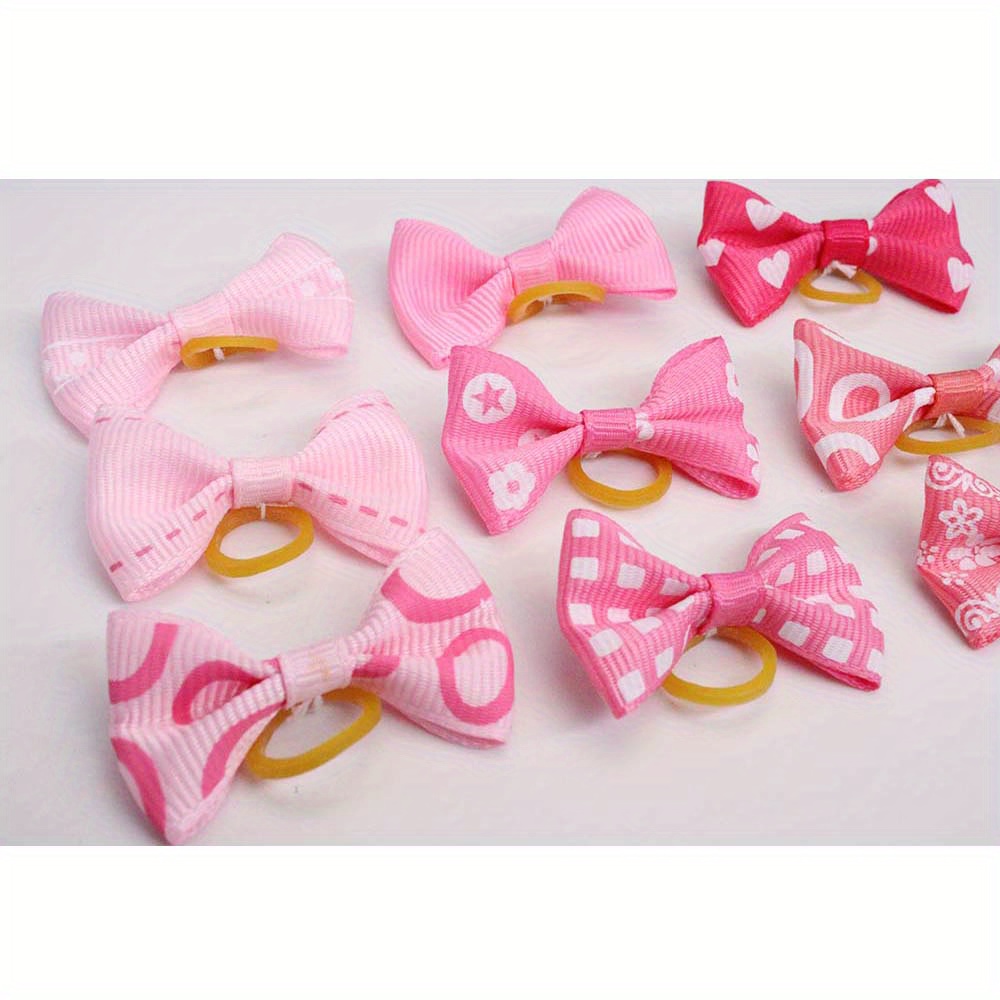 Pink dog hair clearance bows