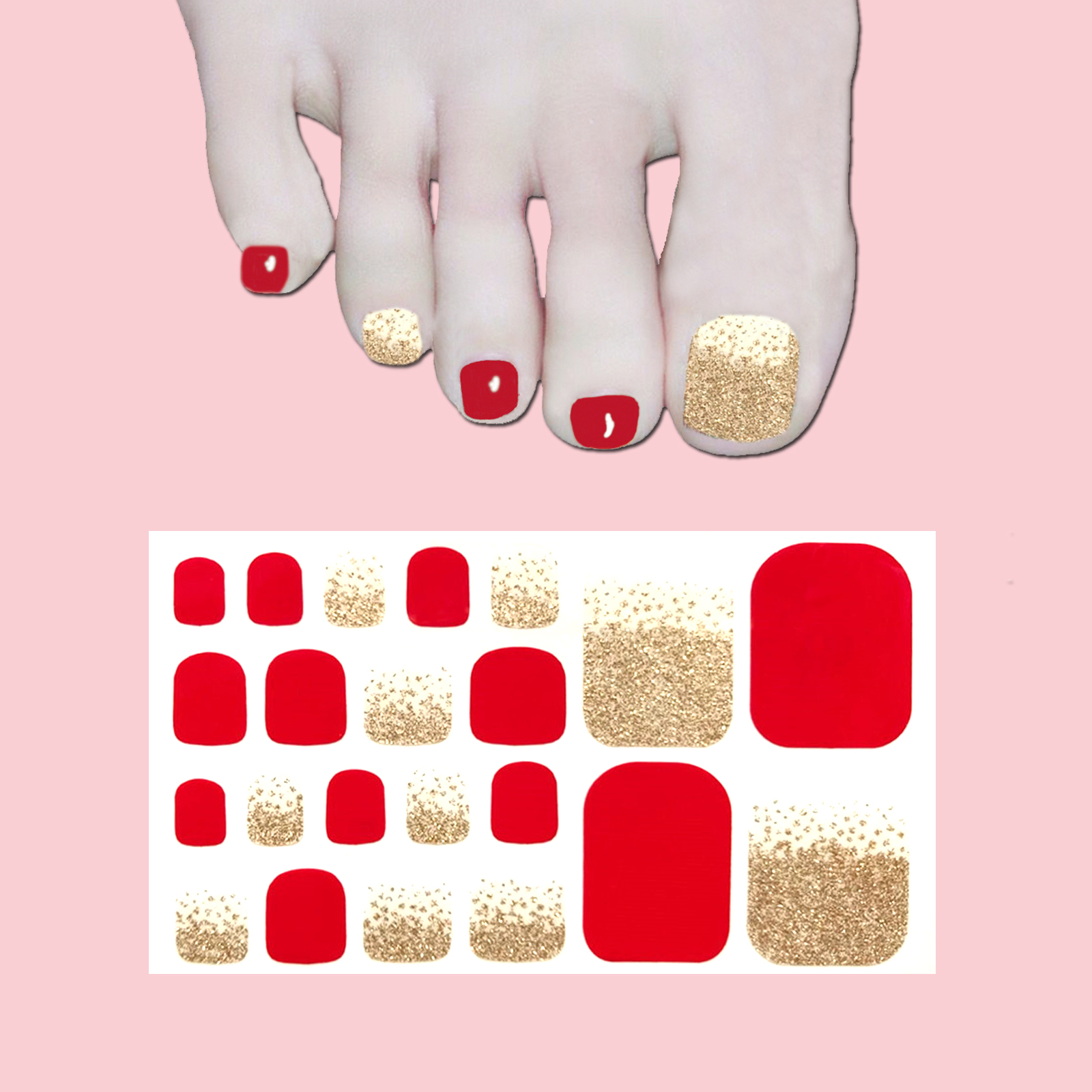Toenail Polish Stickers Self adhesive Toe Nail Stickers Full Temu