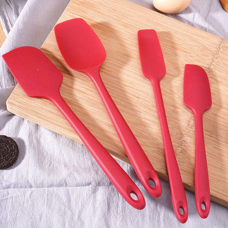 Silicone Spatulas Small Rubber Spatula With Solid Stainless - Temu